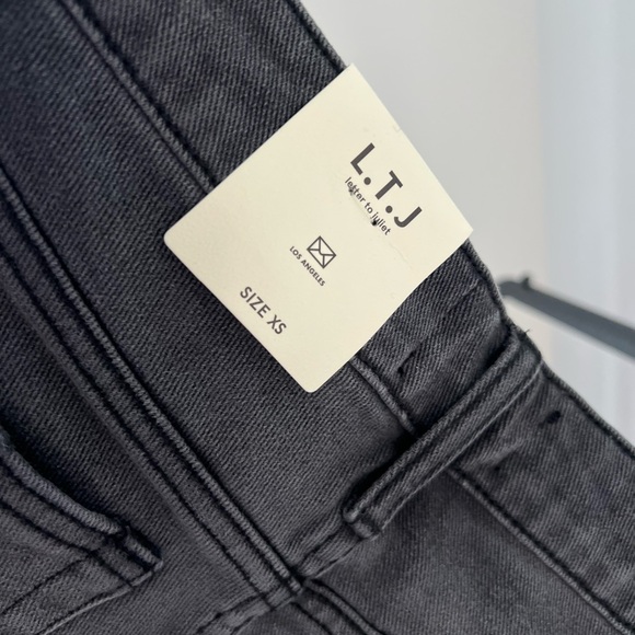 NWT Letter to Juliet Black Wash Denim Jean Short XS - Picture 8 of 13